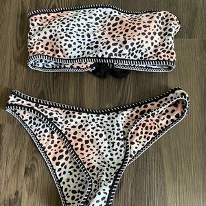 Leopard Bandeau Bikini